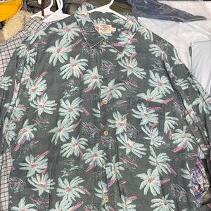 Faherty Kona Palm knit Button-Up Shirt